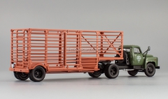 GAZ-52-06 semitrailer for carriage of packagings agricultural khaki DIP 1:43