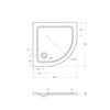 Cezares TRAY-M-R-80-550-35-W Душевой поддон из стеклокомпозита (SMC)