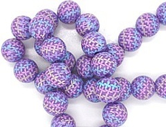 Бусины на леске 18 мм, 1 нить~40 шт-60 см