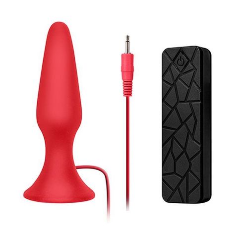 Красная анальная вибропробка с пультом управления MENZSTUFF 5INCH SLIM INTRUDER BUTT PLUG - 13 см. - Dream Toys MenzStuff 21281