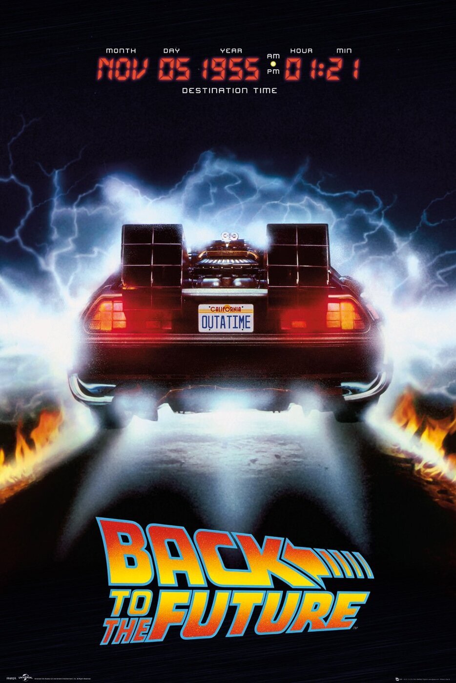 Купить «Постер BACK TO THE FUTURE Delorean А1» по выгодной цене в ...