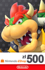 Nintendo eShop Store Poland: Карта оплаты 500zl [Цифровой код доступа]