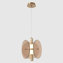 Подвесной светодиодный светильник Crystal Lux AMARILLO SP12W LED BRASS