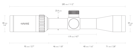 ОПТИЧЕСКИЙ ПРИЦЕЛ HAWKE VANTAGE IR 2-7X32 IR(30/30)