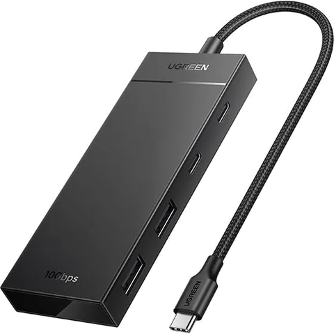 USB-хаб UGREEN CM806 (35583) USB-C To 2xUSB-A + 2xUSB-C HUB without PD черный