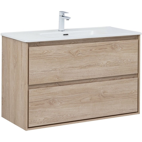 Aquanet 336385 Тумба Милан 100 цв. дуб светлый (336385)