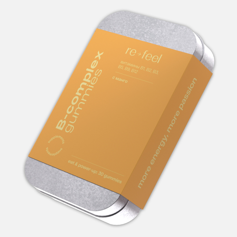 RE-FEEL B-COMPLEX GUMMIES Комплекс для пробуждения энергии (мармелад 30 шт)