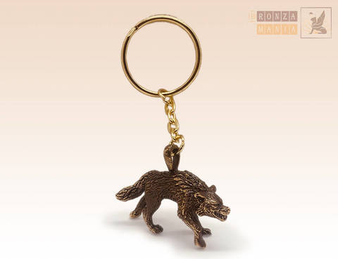 брелок Волк крадется