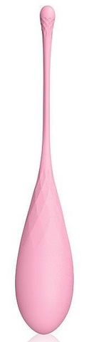 Нежно-розовый вагинальный шарик со шнурком - Cosmo COSMO CSM-23139-3