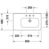 Раковина мебельная Duravit DuraStyle 2326800000