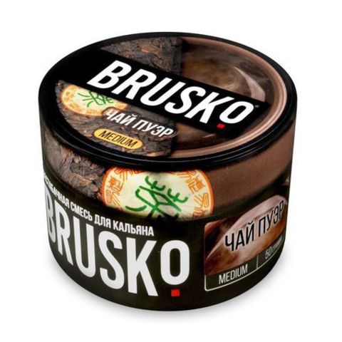 Кальянная смесь Brusko Medium - Чай Пуэр