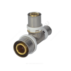 Тройник переходной МП латунь никель пресс Дн 32х32х26 ГОСТ 32415-2013 8010 Aquasfera 8010-15