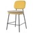 Стул полубарный с контрастным кантом pea, велюр, желтый/бежевый