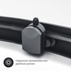Am.Pm W90G-401-080BT Душевое ограждение Gem 1/4 Rond 80x80 стекло прозрачное, профиль черный матовый, без
