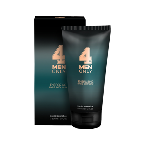 INSPIRA Тонизирующий очищающий гель для волос и тела 4 Men Only | Energizing Hair & Body Wash