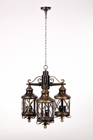 Люстра 3-х рожковая Lucerna черный с золотом (GB)