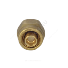 Переходник для PE-X труб обжим латунь Дн 16х2,2х1/2" под конус с накидной гайкой РОС