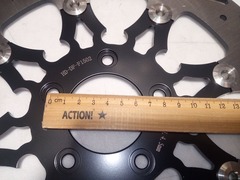 Диск на Harley Davidson DYNA, SPORTSTER, SOFTAIL, TOURING / черный / тормозной /передний / плавающий