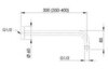 Remer 343L40VO отвод д/душ головки 1/2, 40см VO