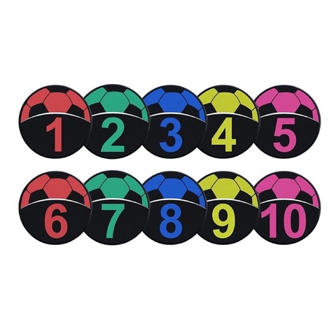 Фишки тренировочные Sonice Basketball Number Logo Disc (10шт)