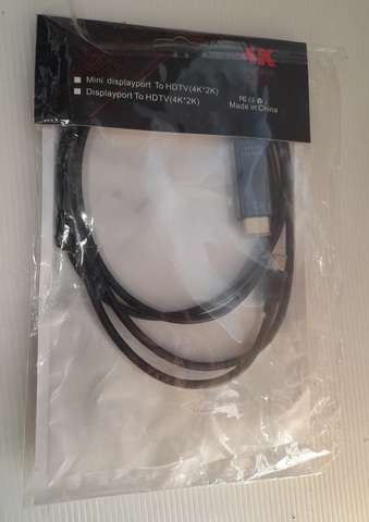 Кабель Mini Display Port на HDMI,1.8 м