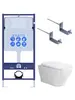 Aquatek SET Aquatek АМАДЕО KKI2 SET Aquatek АМАДЕО KKI2 (рама Aquatek Standard INS-0000012+крепеж KKI-0000002+унитаз АМАДЕО AQ1163-00 с тонким сиденьем soft-close)