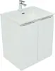 Aquanet 274001 Тумба с раковиной Алвита new 60 подвесная 2 дв. цв.белый матовый (274001)