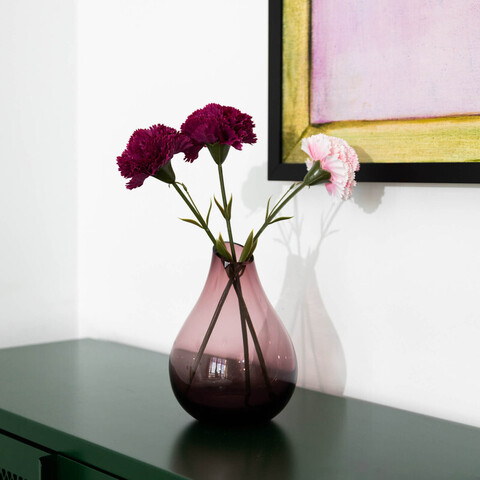 Искусственный цветок - гвоздика розовая FOXHOL, размер: 30 см.