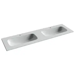 Ceramica Nova CN7023 CN7023 Раковина мебельная Grace прямоугольная 1610*457*137, с двумя чашами и отвер.под смеситель, бе фото
