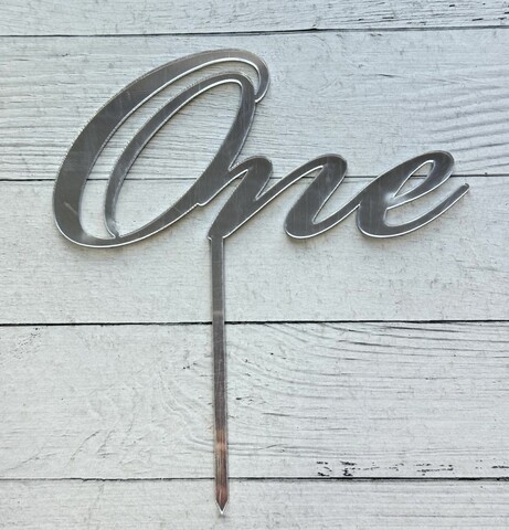 Топпер One2 пл.серебро зерк.