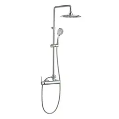 Ramon Soler 334802RP240 Термостат для душа с ручным и тропическим душем ABS 240 мм телескопический Хром фото