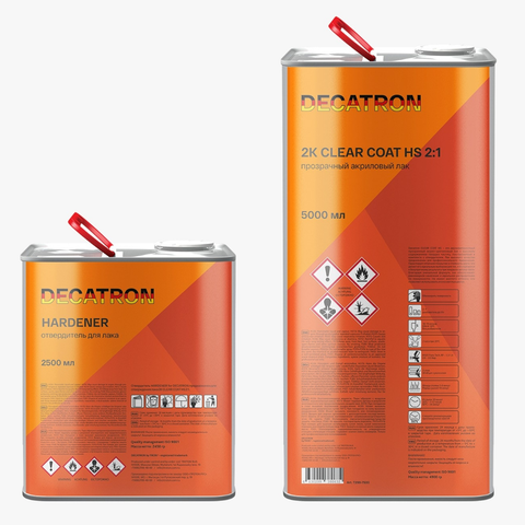 DECATRON Лак акриловый Clear Coat + отвердитель (5000+2500 мл)