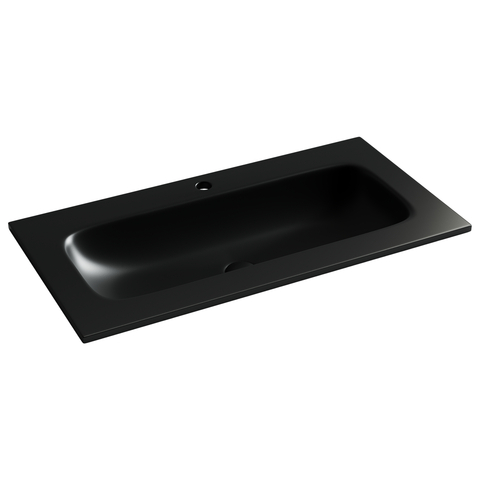 Ceramica Nova CN7019MB Раковина накладная Element с отверстием под смеситель 910*457*137мм, цвет черный