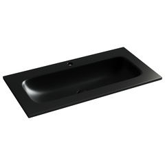 Ceramica Nova CN7019MB Раковина накладная Element с отверстием под смеситель 910*457*137мм, цвет черный фото