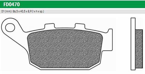 FD0470TS Тормозные колодки дисковые мото ROAD TOURING SINTERED (FDB2258ST)  NEWFREN