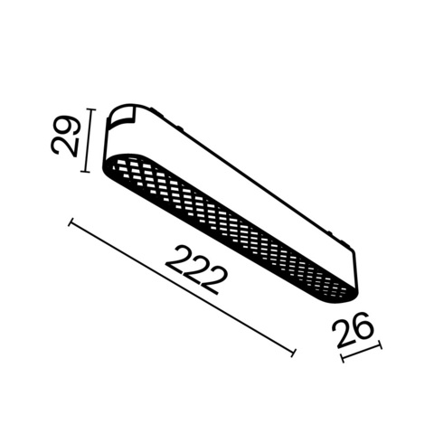 Трековый светильник Maytoni Basis grid TR084-1-12W3K-W