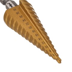 35-5-043 Сверло по металлу ступенчатое 4 - 30 мм, P6M5, 6-гранный хвостовик (РемоКолор)