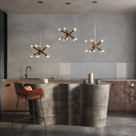 Подвесная светодиодная люстра Freya Wands FR6130PL-L30B