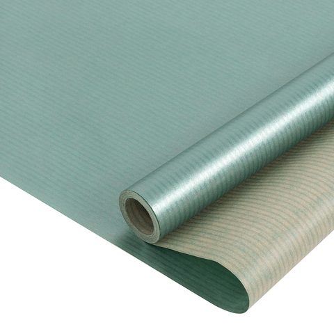 Упаковочная бумага крафт, Изумруд, Перламутр, 0,68*10 м