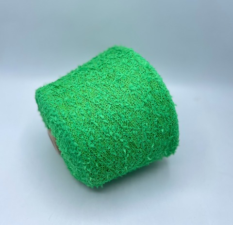 Be.Mi.Va (пр.Италия),art-Doreen 420м/100гр,30%Хлопок, 70%Полиамид, цвет-Зеленый c "бантиками", арт.36544