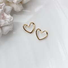 Подвеска (коннектор) Сердце 18*16 мм, позолота, П122