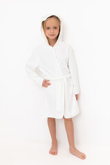 халат  для девочки  К 5765-1/сахар(зайчик)