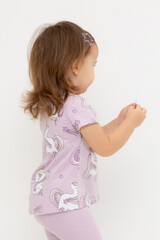 фуфайка  для девочки  КР 302686/ледяная орхидея,единороги к537