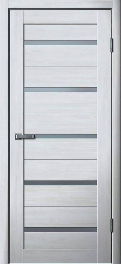 Дверь межкомнатная Ла Стелла 206, цвет пепельный ясень, экошпон, стекло матовое