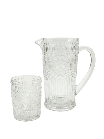 Набор графин 1000 мл и 6 стаканов 310 мл - Прозрачный - купить