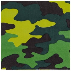 Салфетки Камуфляж, 25 см, 12 шт.