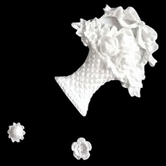 Силиконовый молд Ваза с цветами