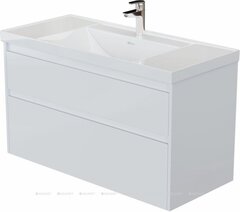 Aquanet 365917 Тумба с раковиной Nova Lite 2.0 110 2 ящ. цв. белый глянец (365917) фото