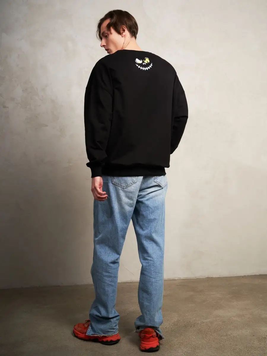 Лонгслив оверсайз женский мужской спортивный с принтом аниме