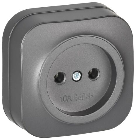 GLORY Роз. без з/к/ш о/у 10А РС20-2-ХСм сталь м. IEK